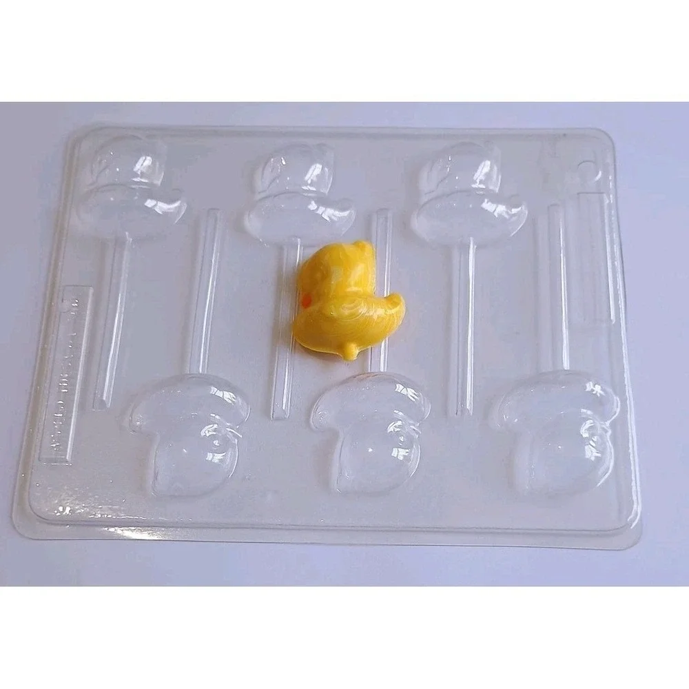 Duck Lollipop Chocolate Candy Mold Easter Rubber Ducky Chic Baby Shower‎